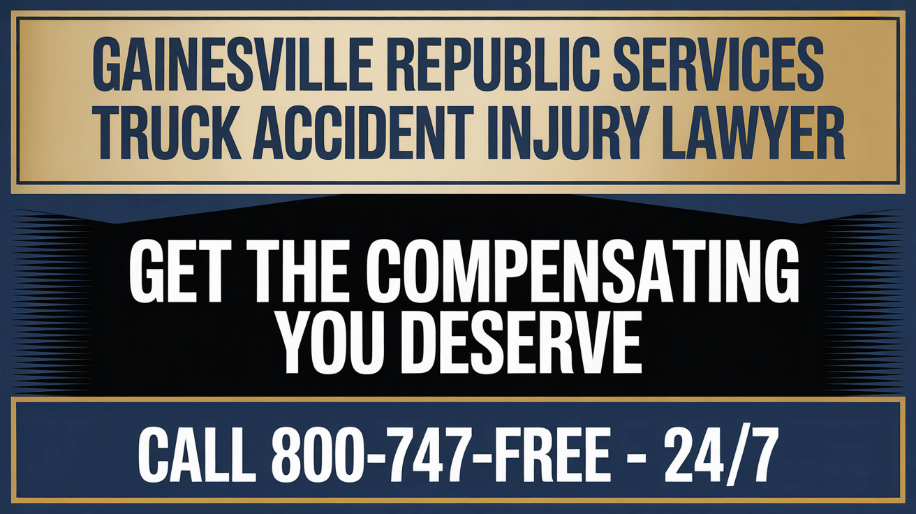 Abogado de Lesiones por Accidente de Camión de Republic Services en Gainesville