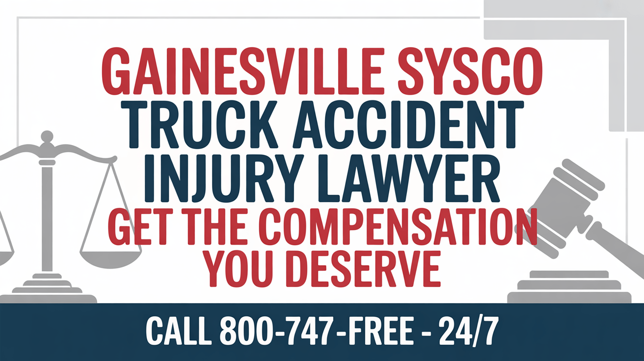 Abogado de lesiones por accidente de camión de Gainesville Sysco