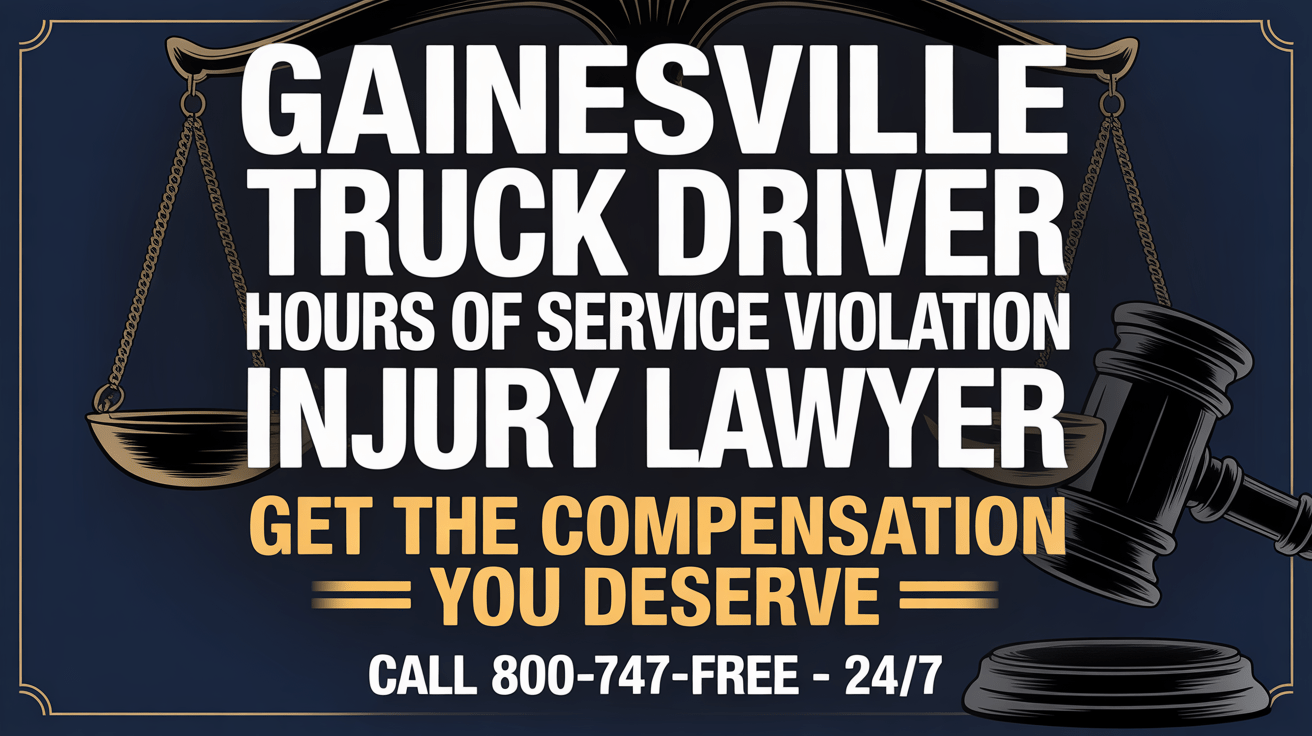 Abogado de Lesiones por Violación de Horas de Servicio de Conductores de Camiones en Gainesville