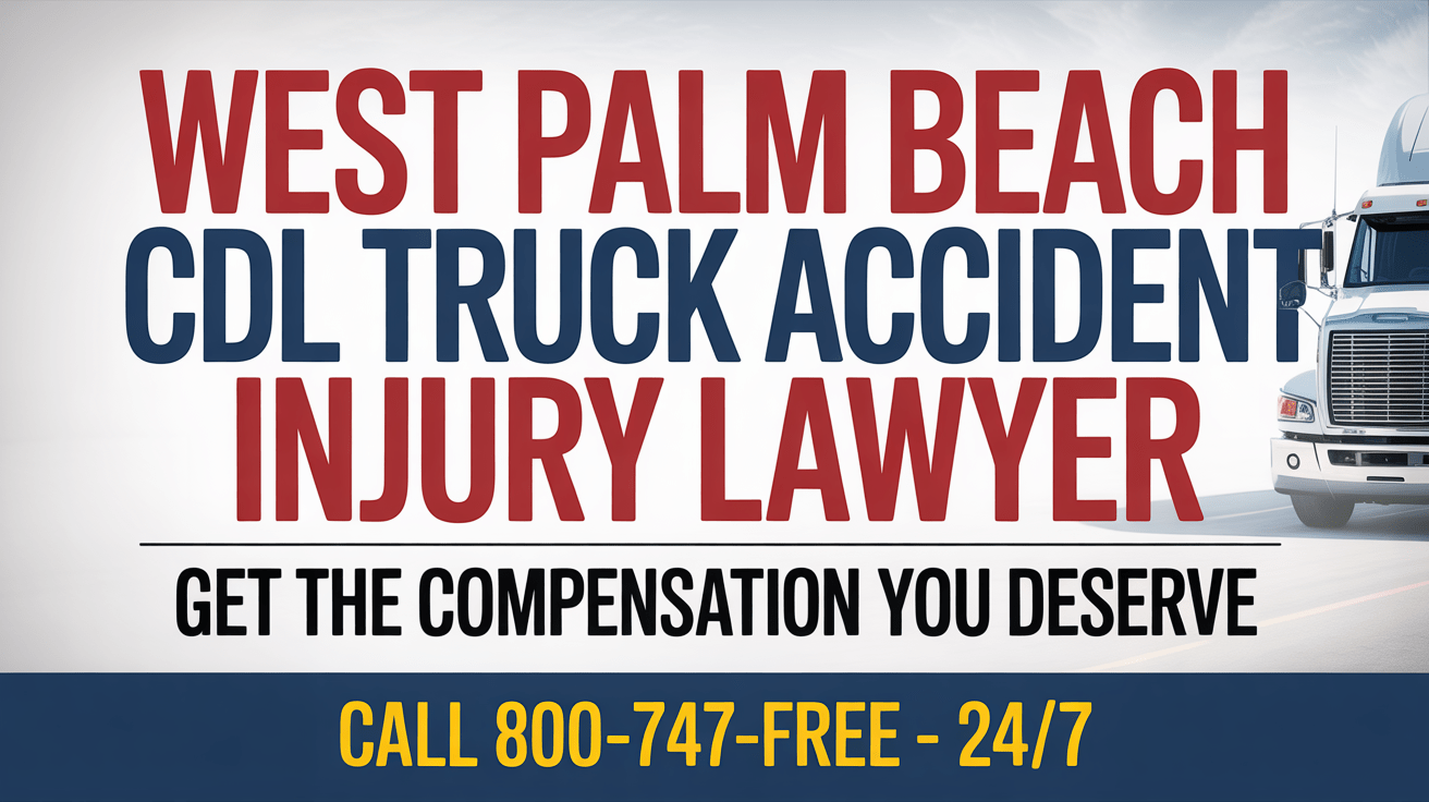 Abogado de lesiones por accidente de camión CDL en West Palm Beach