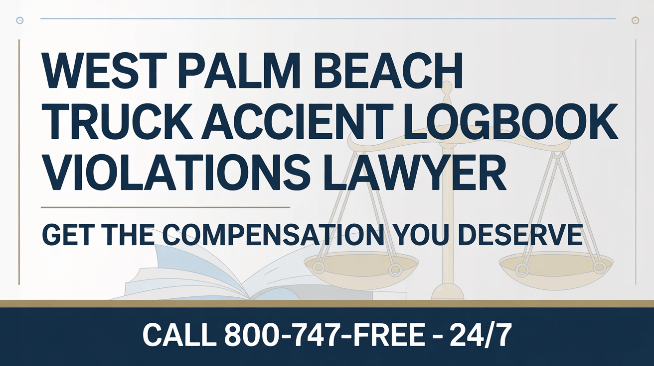 Violaciones del libro de registro en accidentes de camiones en West Palm Beach