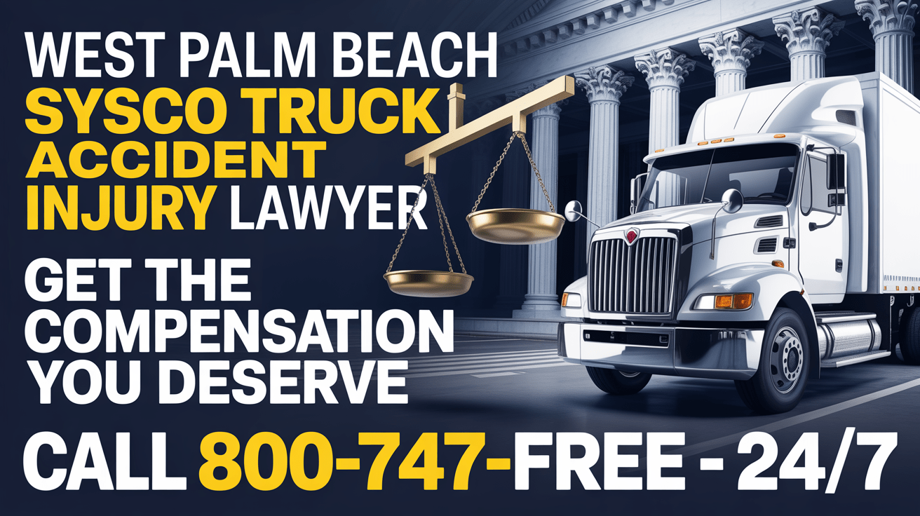Abogado de Lesiones por Accidentes de Camiones Sysco en West Palm Beach