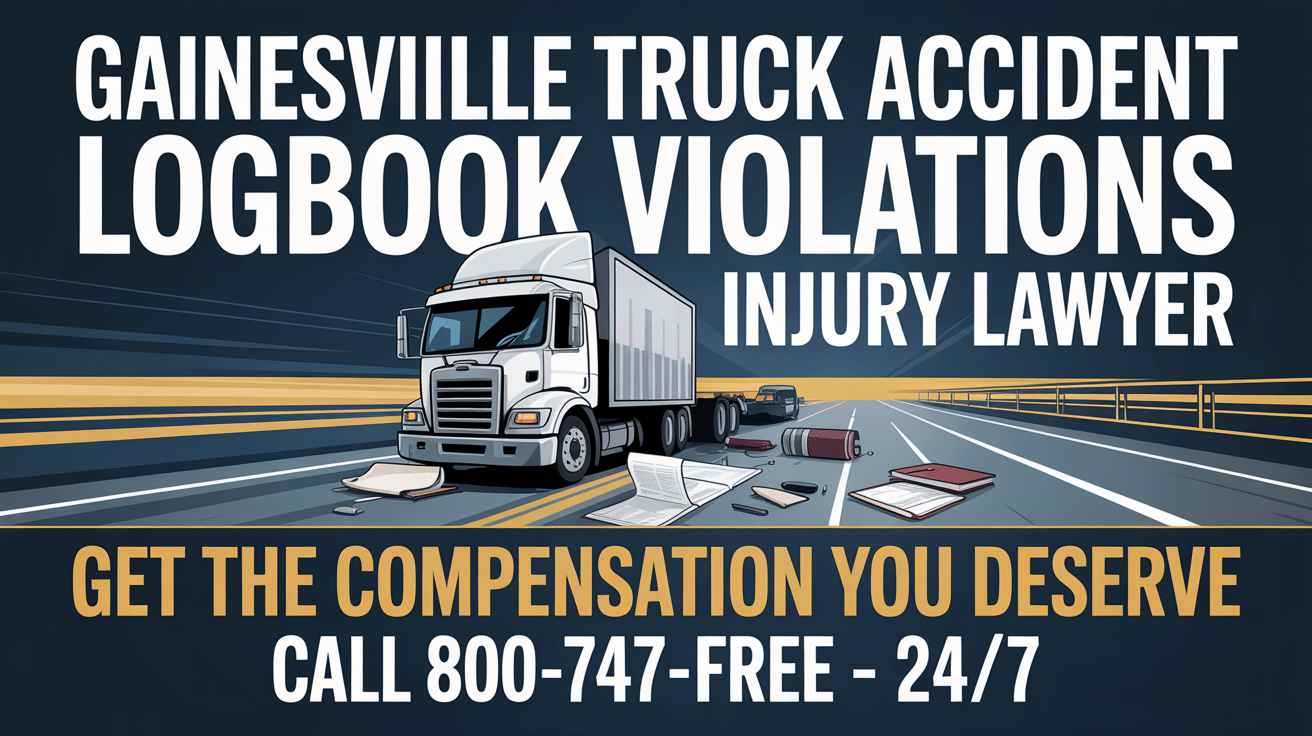 Abogado de Lesiones por Violaciones del Libro de Registro de Accidentes de Camiones en Gainesville