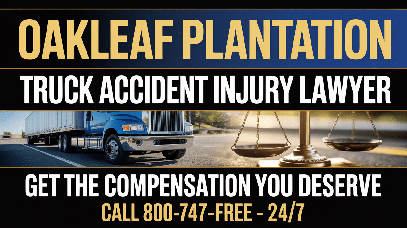 Oakleaf Plantation Truck Accident Injury Lawyer