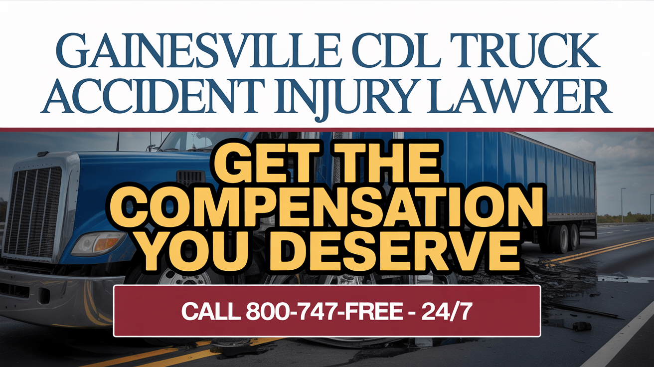 Gainesville CDL Truck Accident Injury Lawyer