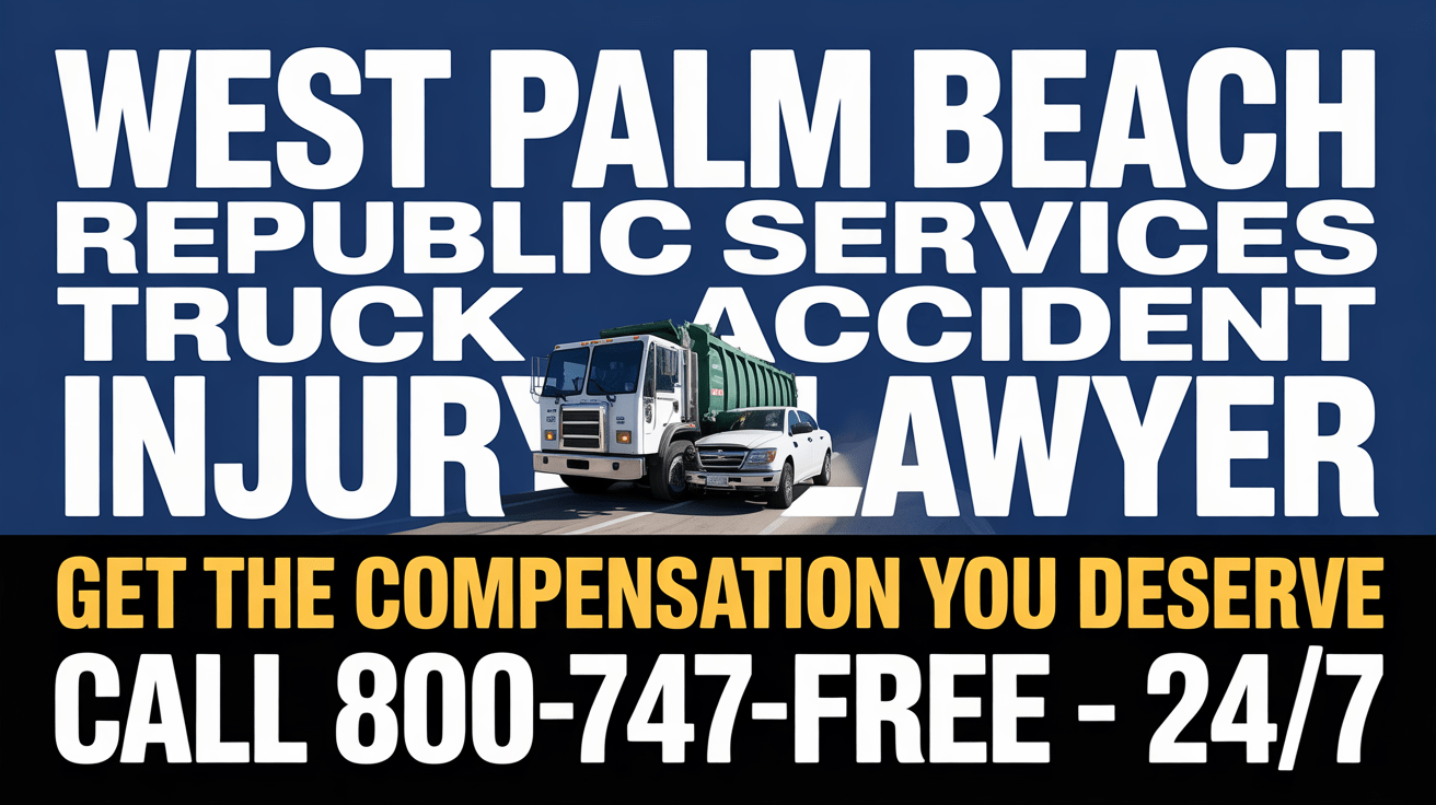 West Palm Beach Republic Services Truck Accident Injury Lawyer