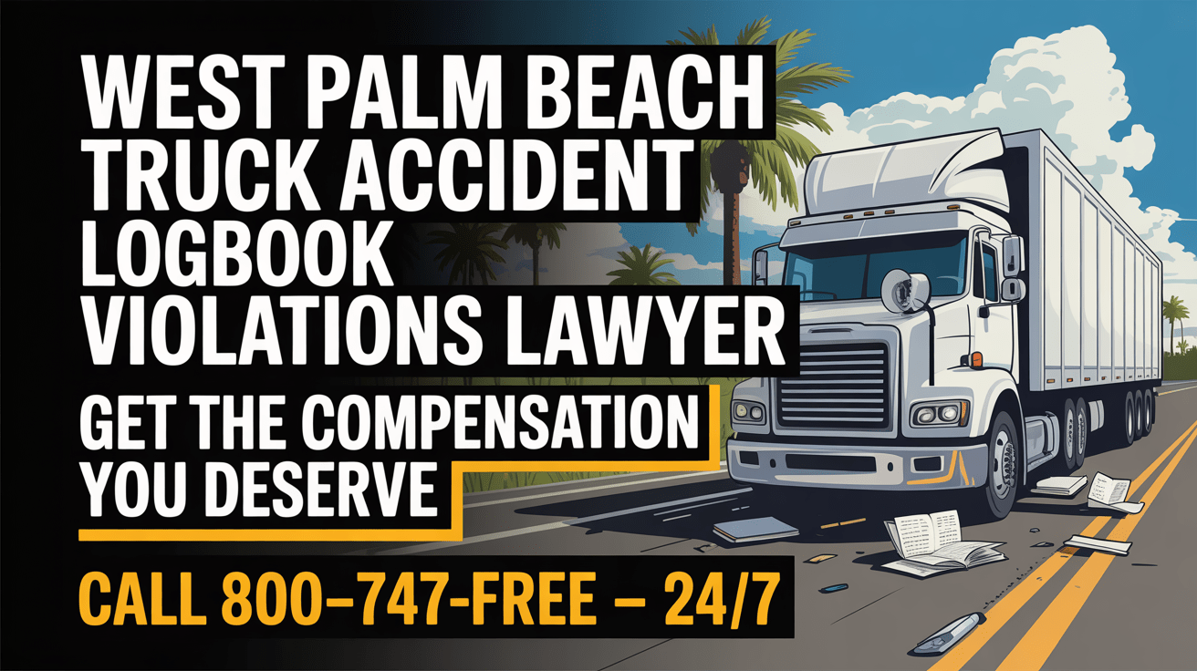 Violaciones del libro de registro en accidentes de camiones en West Palm Beach
