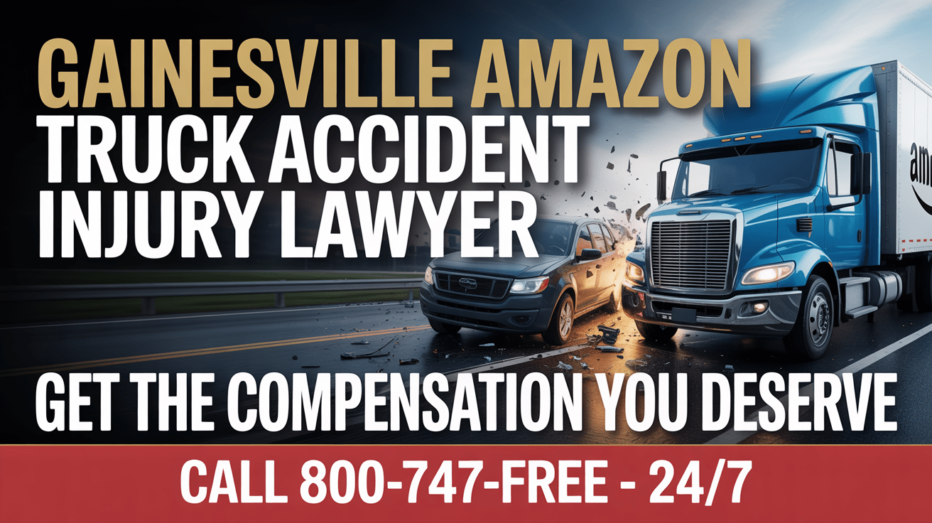 Abogado de lesiones por accidente de camión de Amazon en Gainesville
