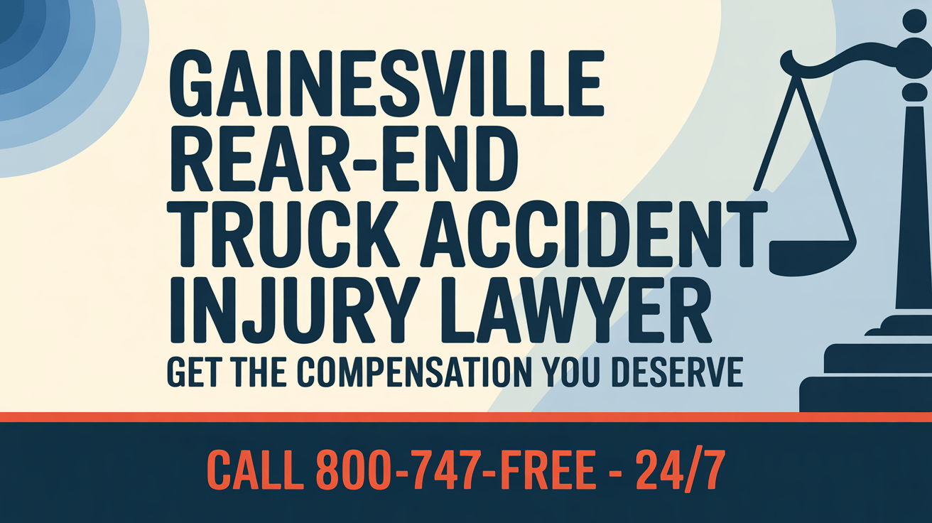 Abogado de lesiones por accidente de camión por alcance en Gainesville