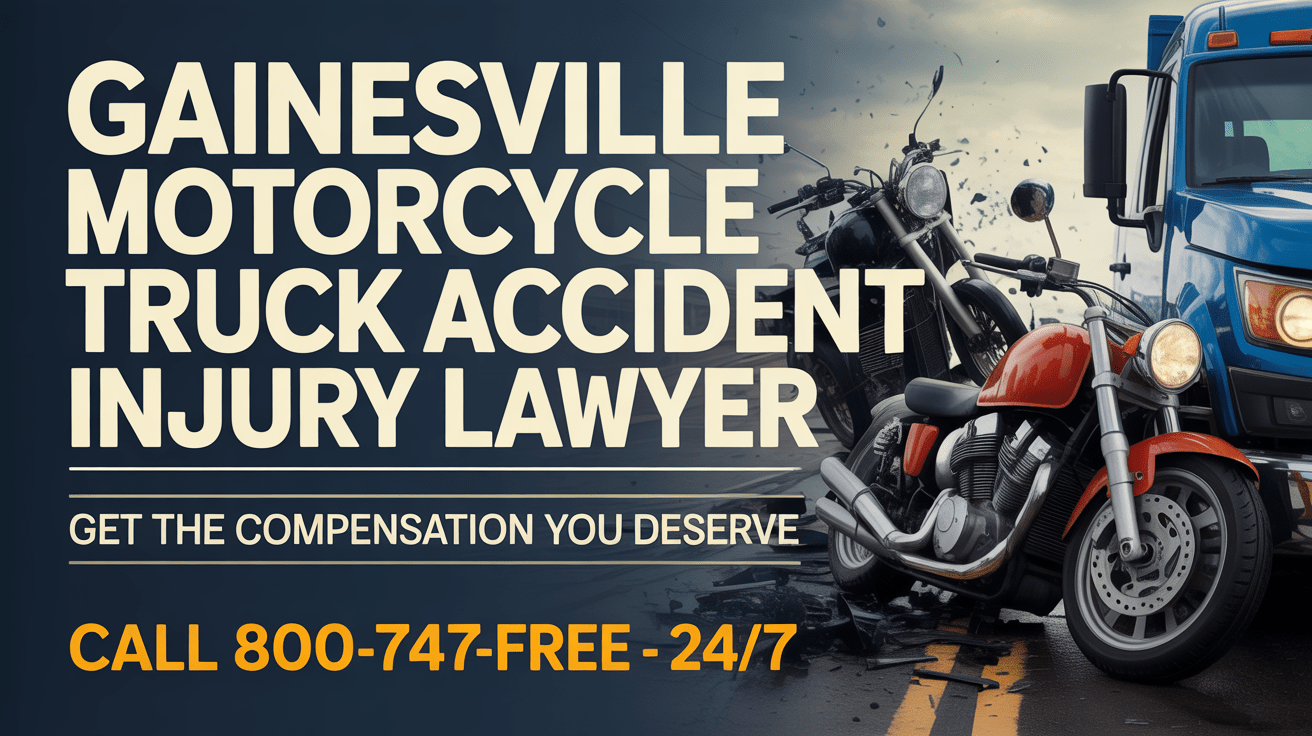 Abogado de Lesiones por Accidentes de Motocicleta y Camión en Gainesville