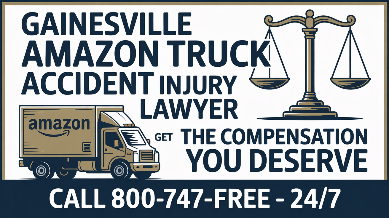 Abogado de lesiones por accidente de camión de Amazon en Gainesville