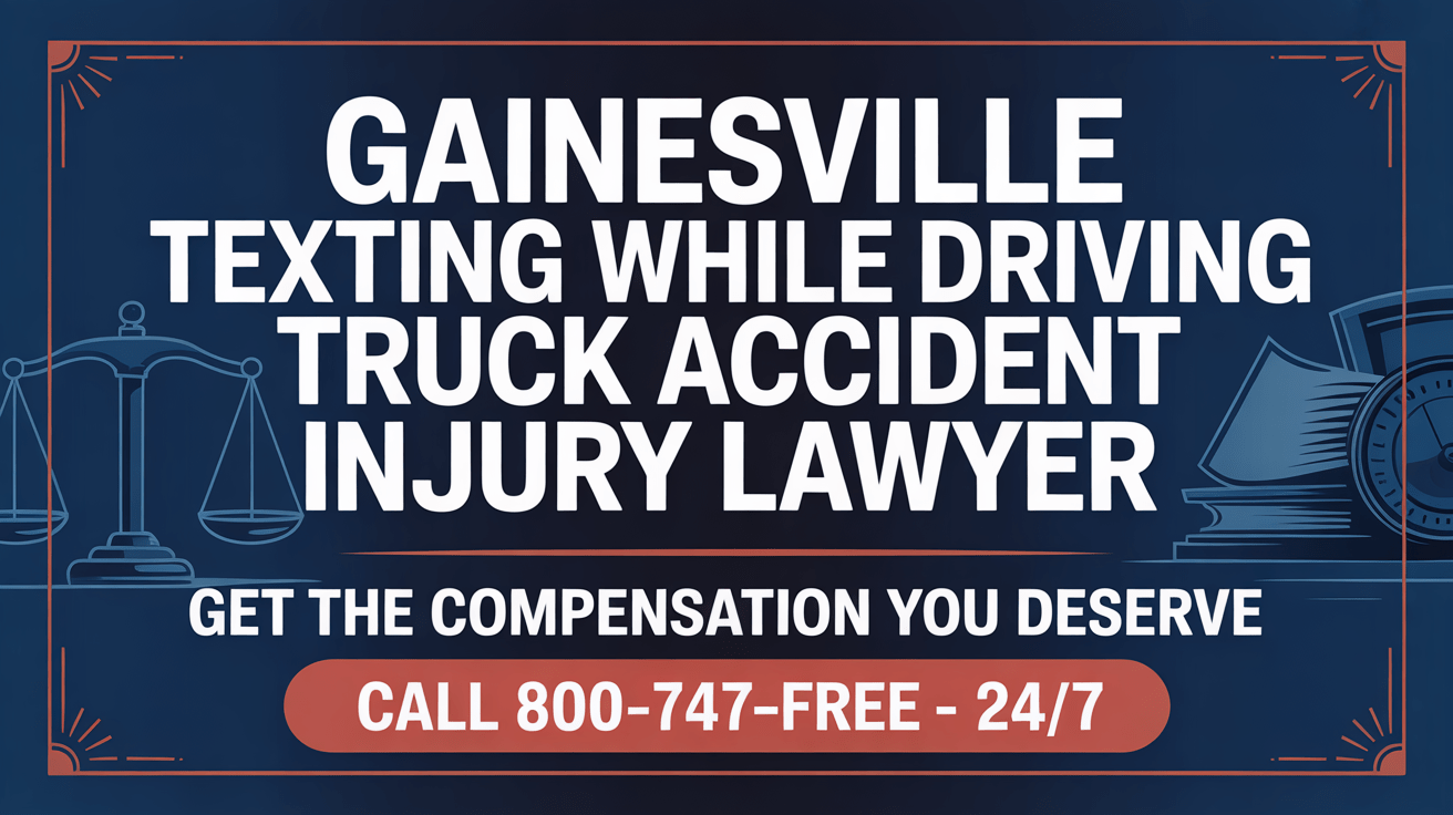 Abogado de lesiones por accidente de camión en Gainesville relacionado con el uso del teléfono móvil