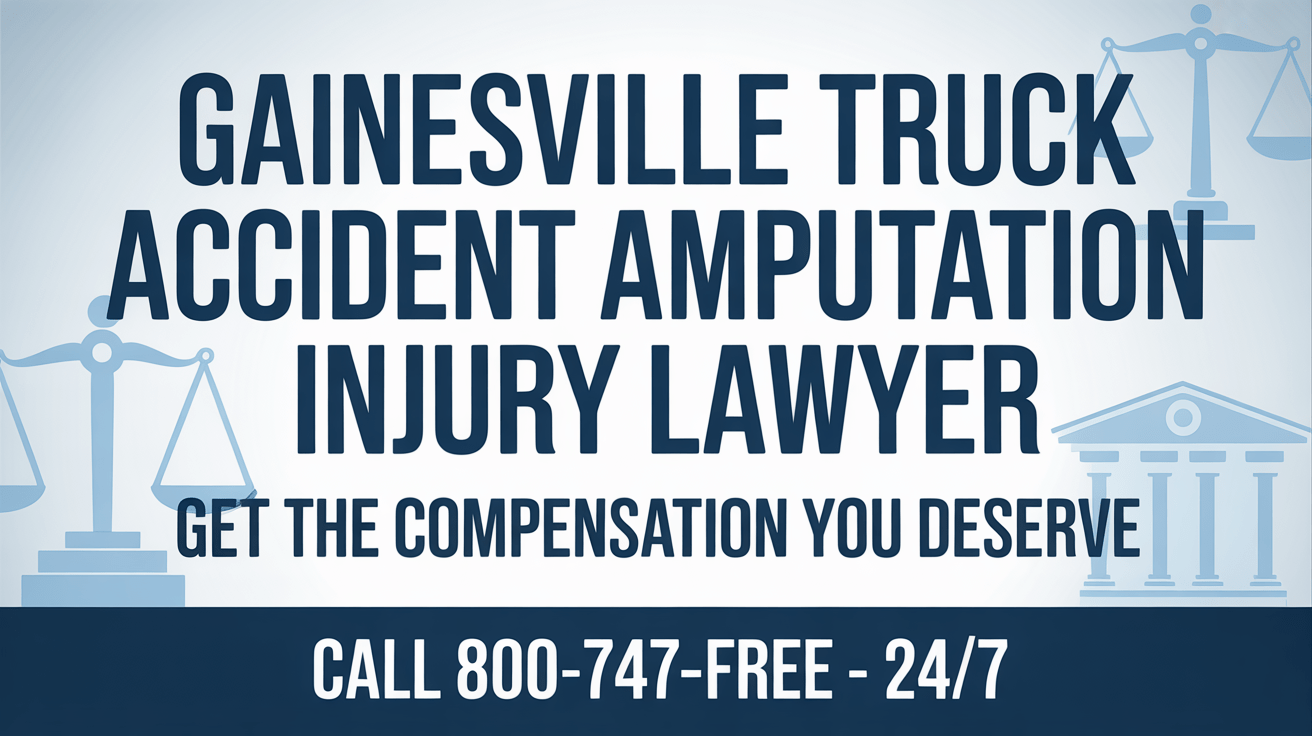 Abogado de Lesiones por Amputación en Accidentes de Camiones en Gainesville