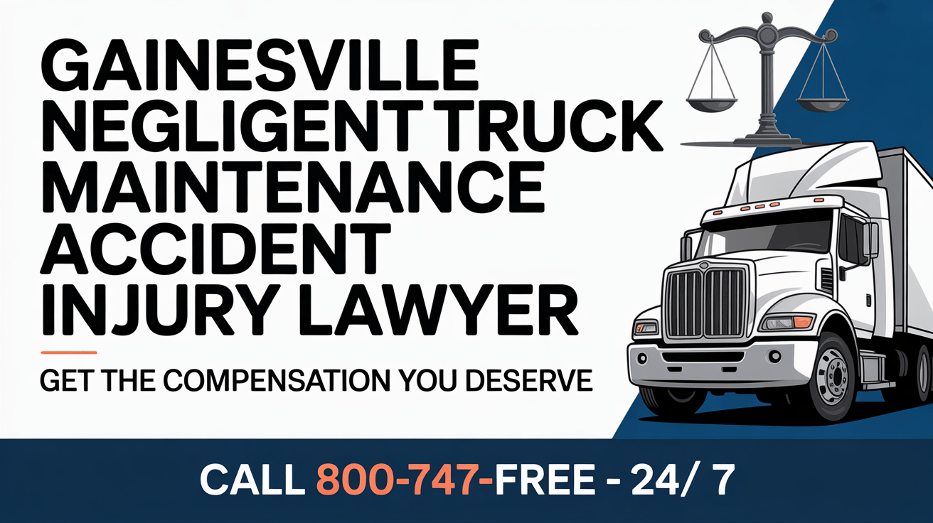 Gainesville Negligent Truck Maintenance Accident Injury Lawyer
