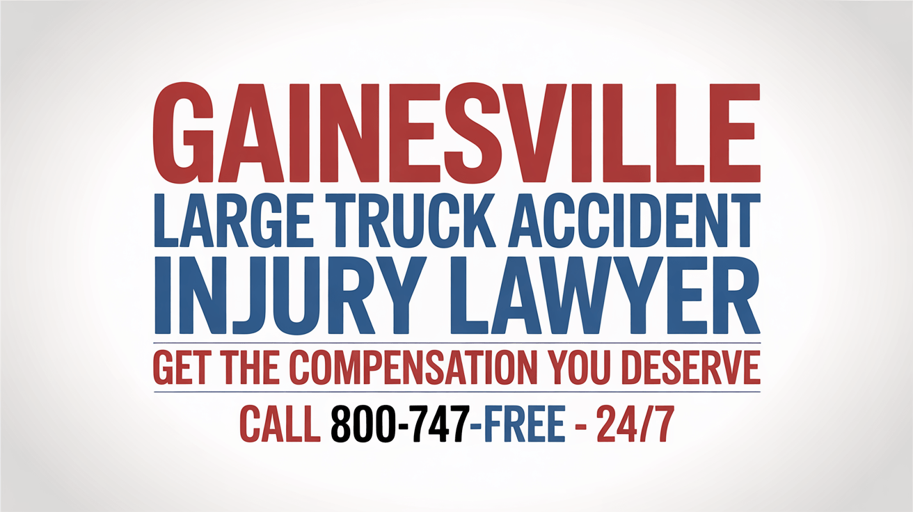 Abogado de lesiones por accidente de camión grande en Gainesville