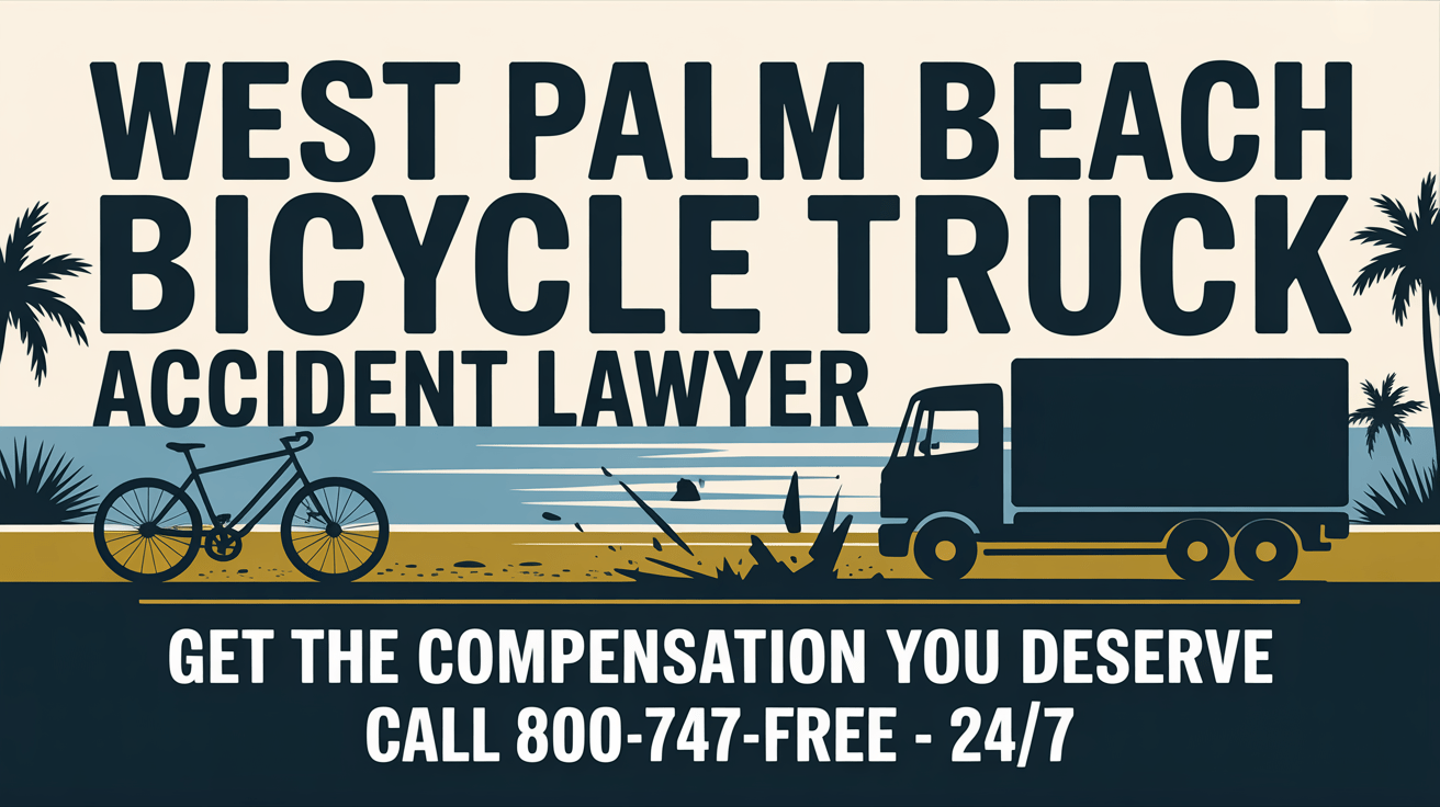 Abogado de lesiones por accidente de camión con bicicleta en West Palm Beach
