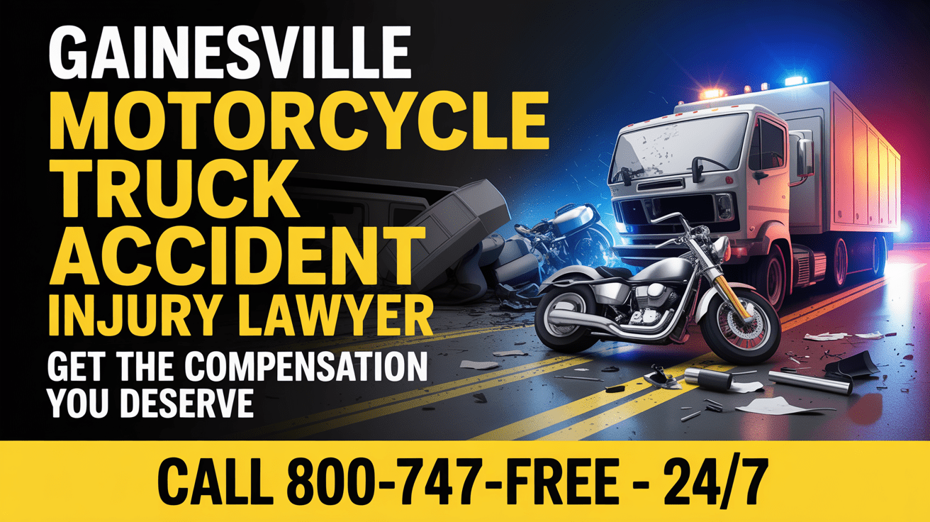 Abogado de Lesiones por Accidentes de Motocicleta y Camión en Gainesville