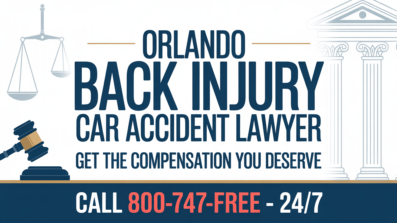 Abogado de lesiones de espalda por accidente automovilístico en Orlando