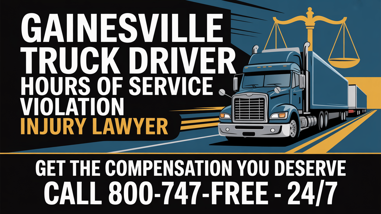 Abogado de Lesiones por Violación de Horas de Servicio de Camionero en Gainesville