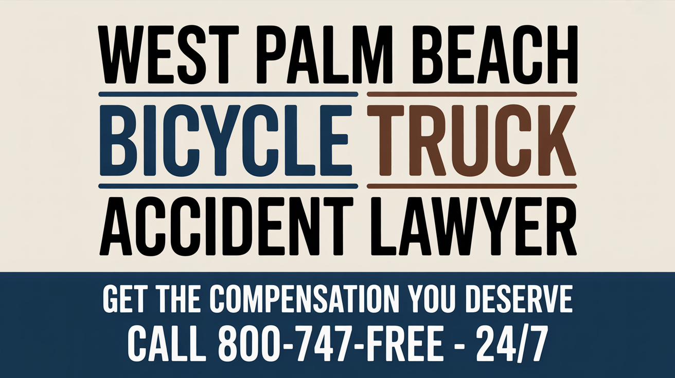 Abogado de Lesiones por Accidentes de Camiones de Bicicletas en West Palm Beach