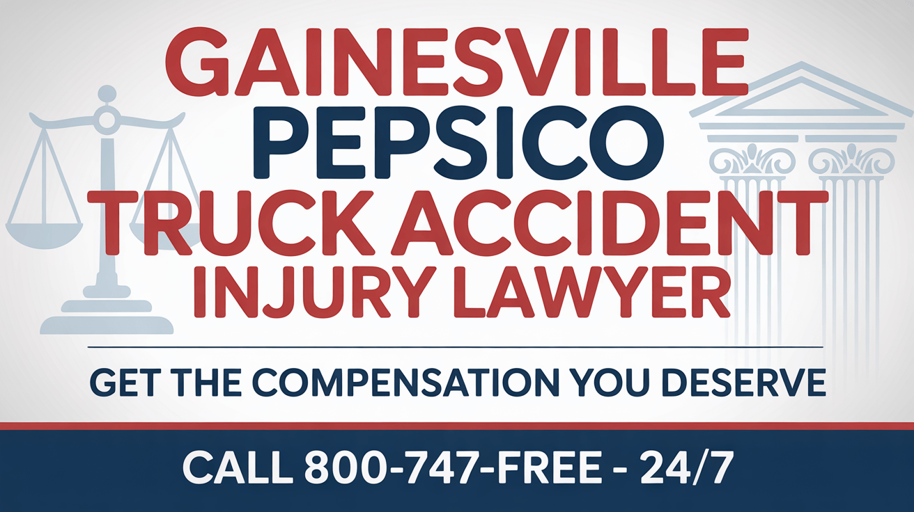 Abogado de lesiones por accidente de camión de PepsiCo en Gainesville