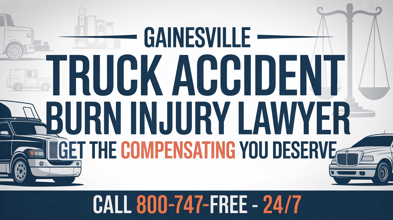 Abogado de lesiones por quemaduras en accidentes de camión en Gainesville