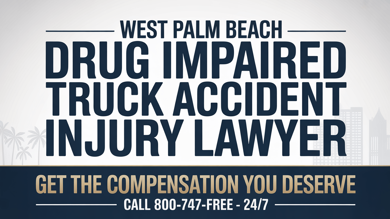 Abogado de lesiones por accidente de camionero bajo la influencia de drogas en West Palm Beach