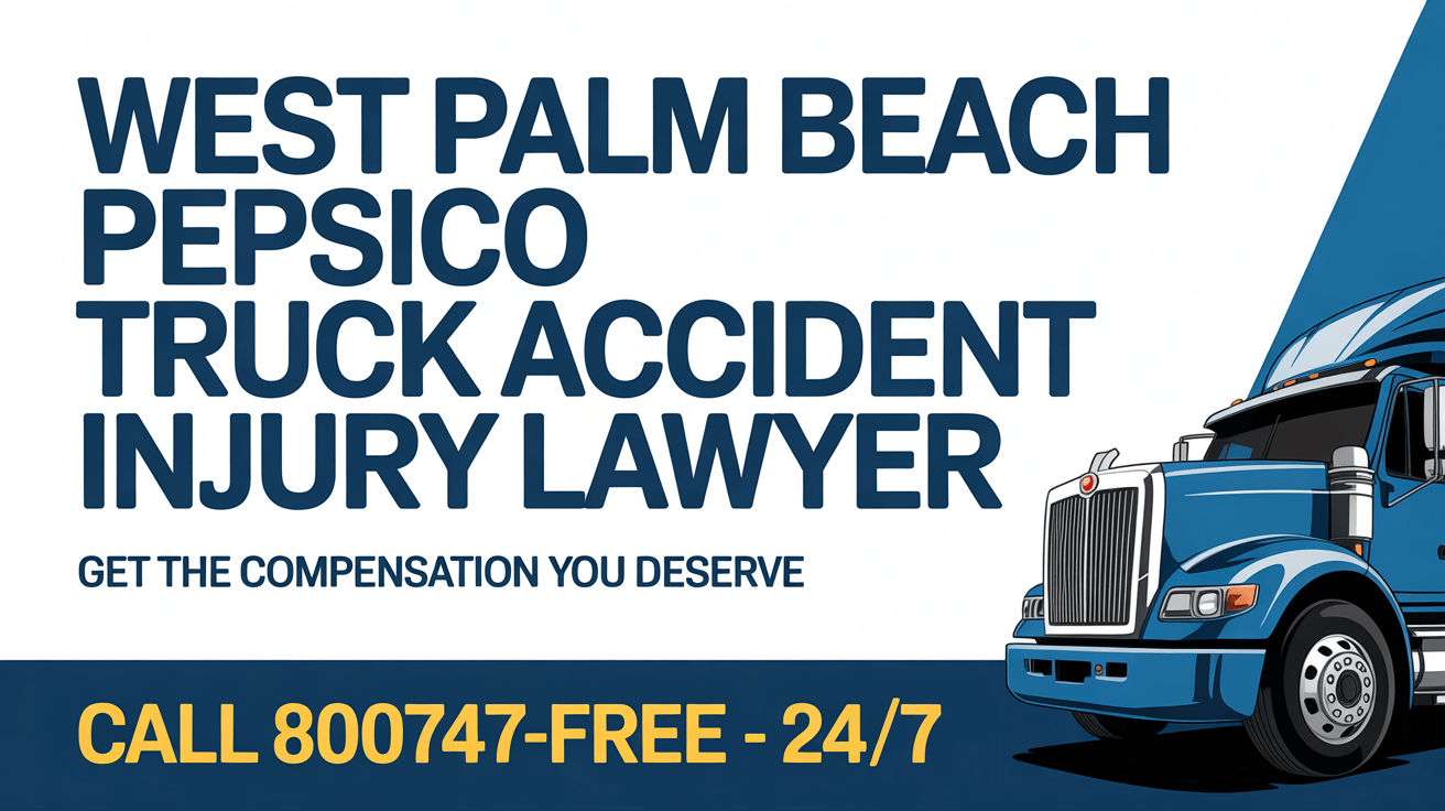 Abogado de lesiones por accidente de camión de PepsiCo en West Palm Beach