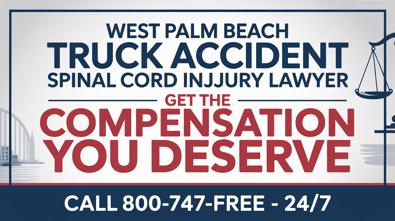 Abogado de Lesiones de Médula Espinal por Accidentes de Camiones en West Palm Beach