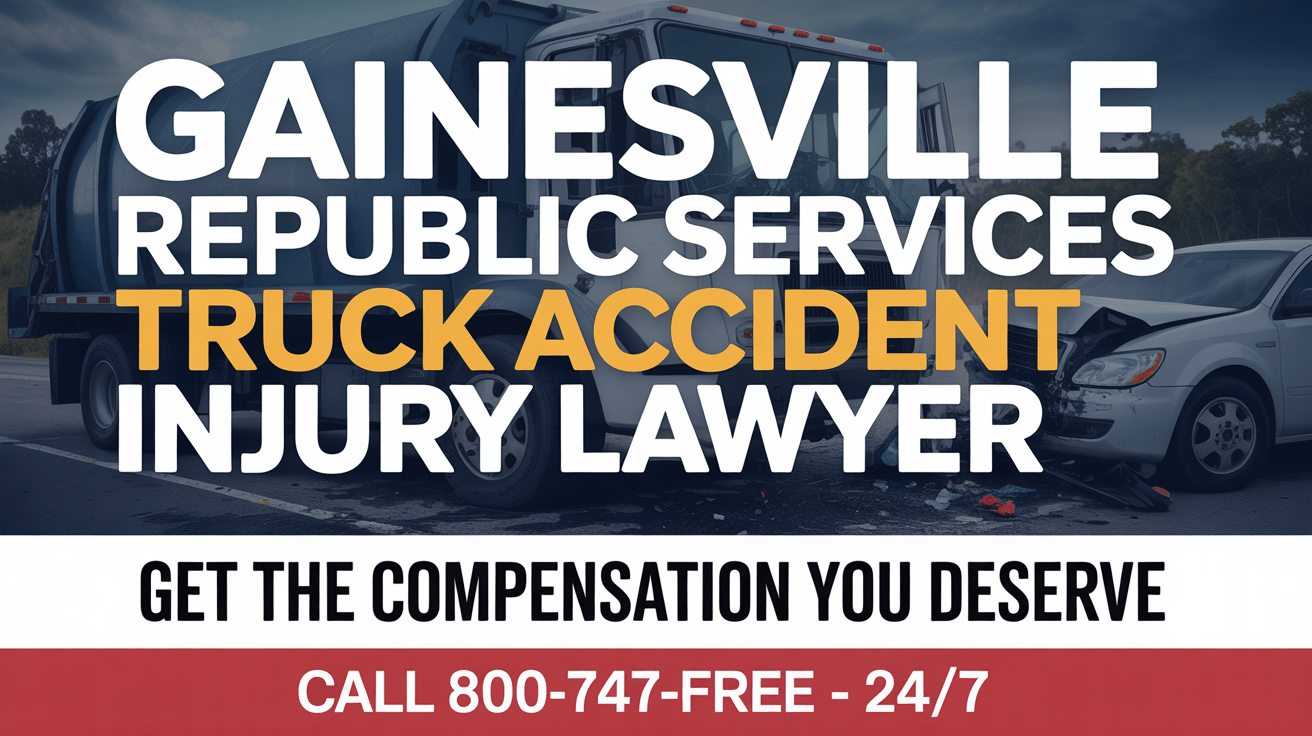 Abogado de Lesiones por Accidentes de Camiones de Republic Services en Gainesville