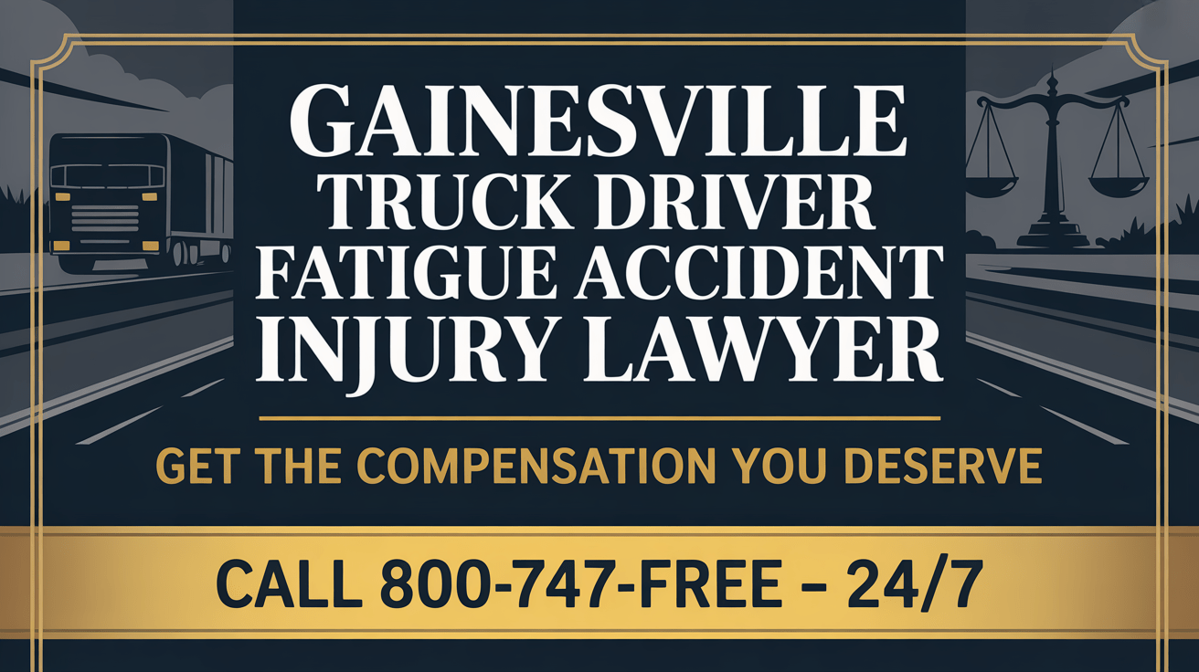 Gainesville Truck Driver Fatigue Accident Injury Lawyer