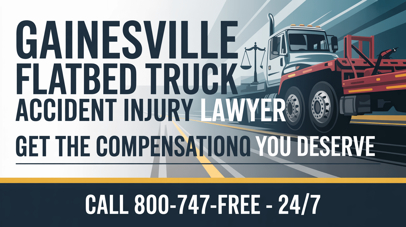 Abogado de Lesiones por Accidentes de Camiones de Plataforma en Gainesville
