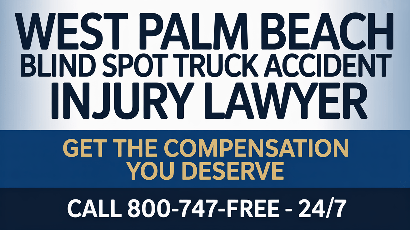Abogado de Lesiones por Accidentes de Camiones en Puntos Ciegos de West Palm Beach