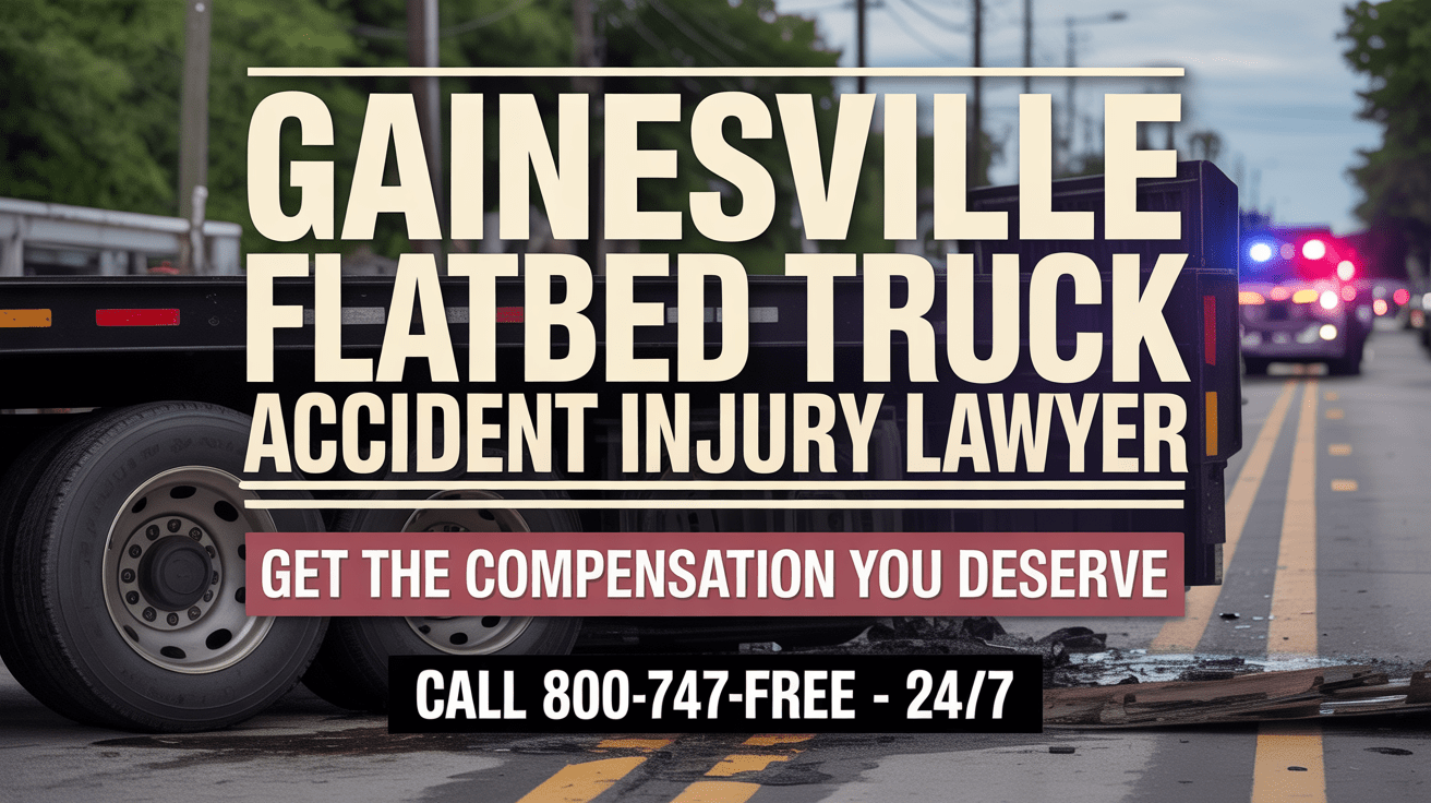 Abogado de Lesiones por Accidente de Camión de Plataforma en Gainesville