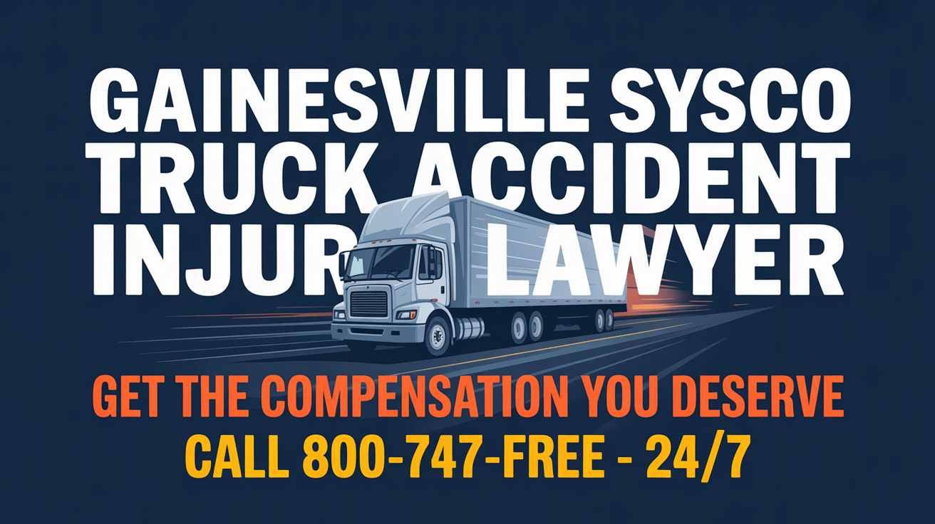 Abogado de lesiones por accidente de camión de Gainesville Sysco