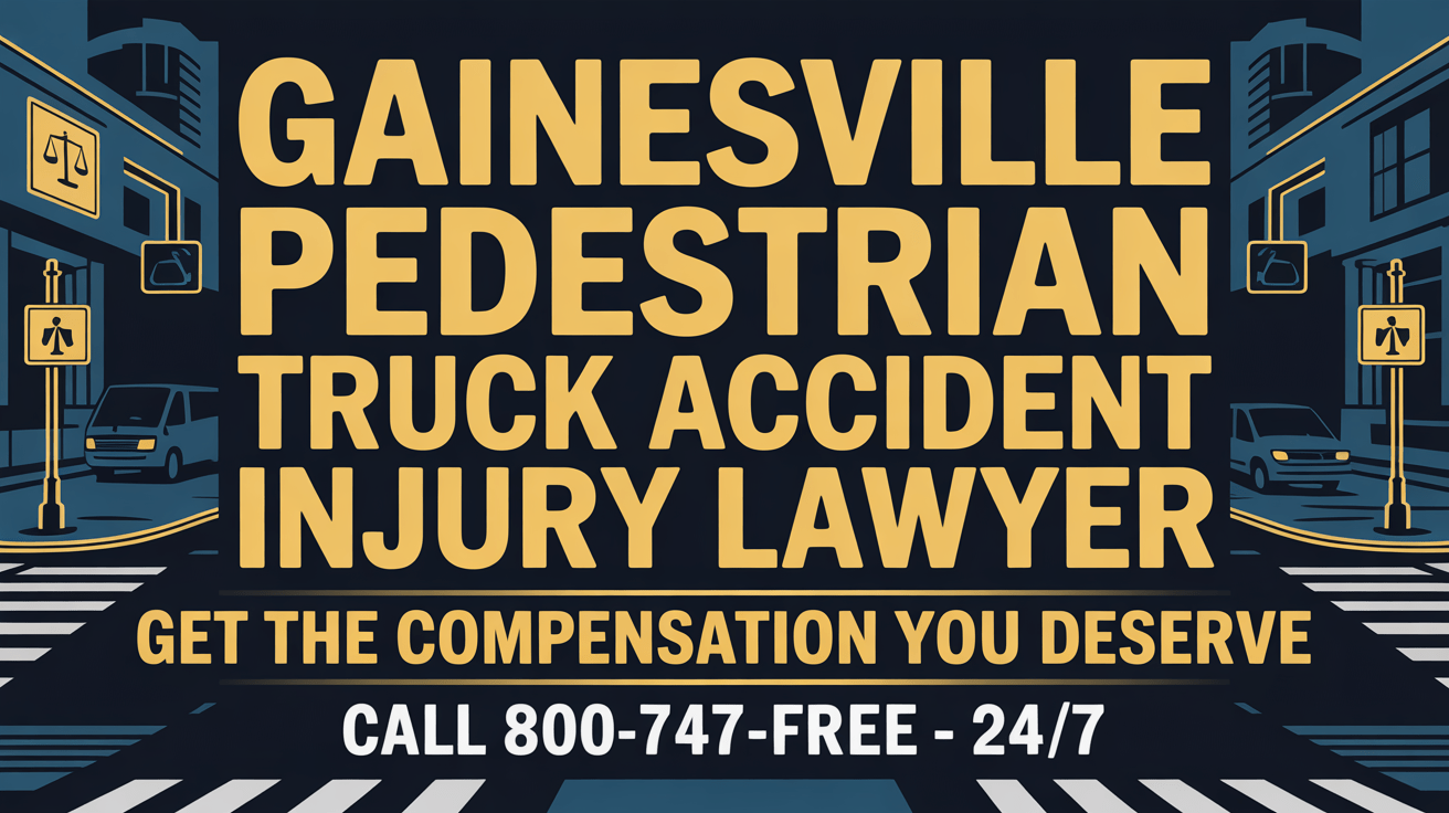 Abogado de lesiones por accidente de camión con peatones en Gainesville