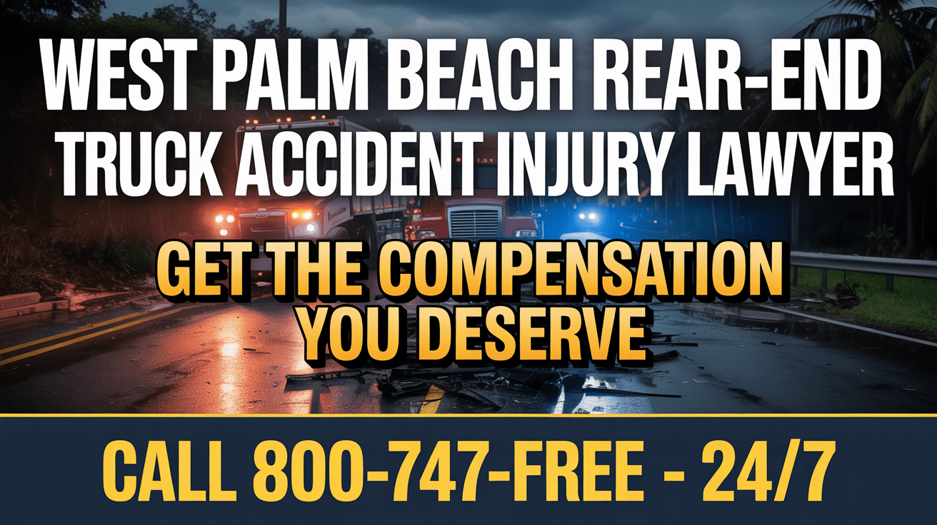 Abogado de Lesiones por Accidente de Camión por Alcance en West Palm Beach