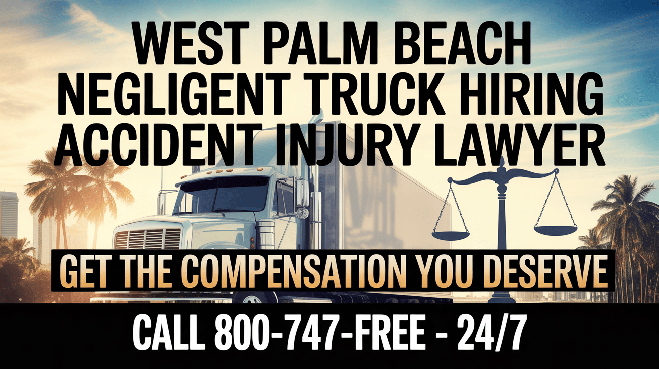 Abogado de lesiones por accidente de camión negligente en West Palm Beach