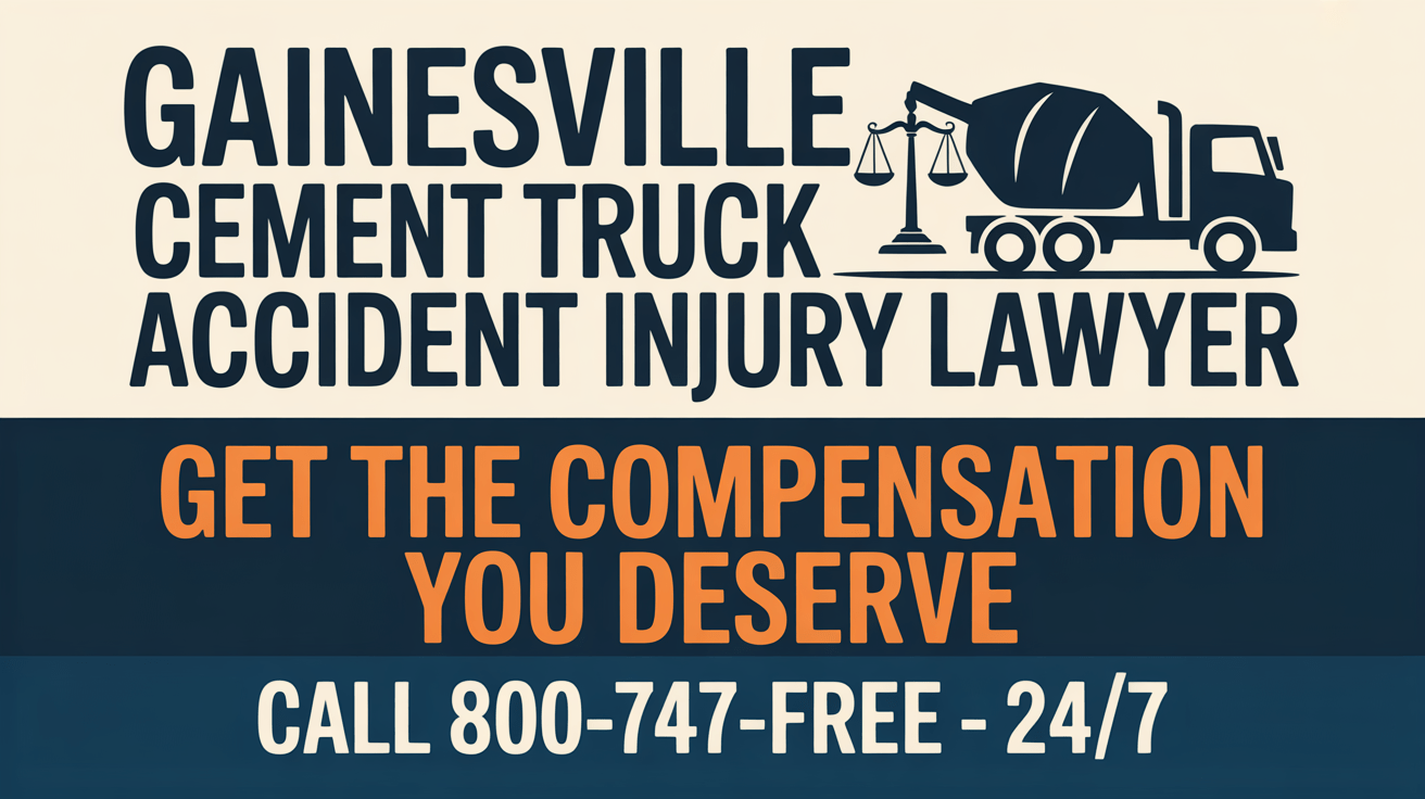 Gainesville Cement Truck Accident Injury Lawyer