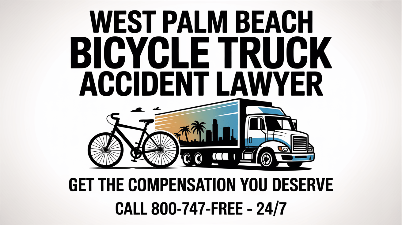 Abogado de lesiones por accidente de camión de bicicleta en West Palm Beach