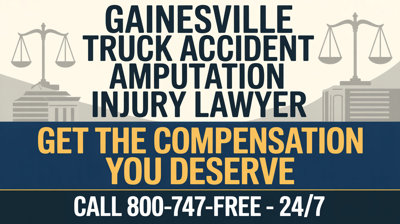 Abogado de Lesiones por Amputación en Accidentes de Camión en Gainesville
