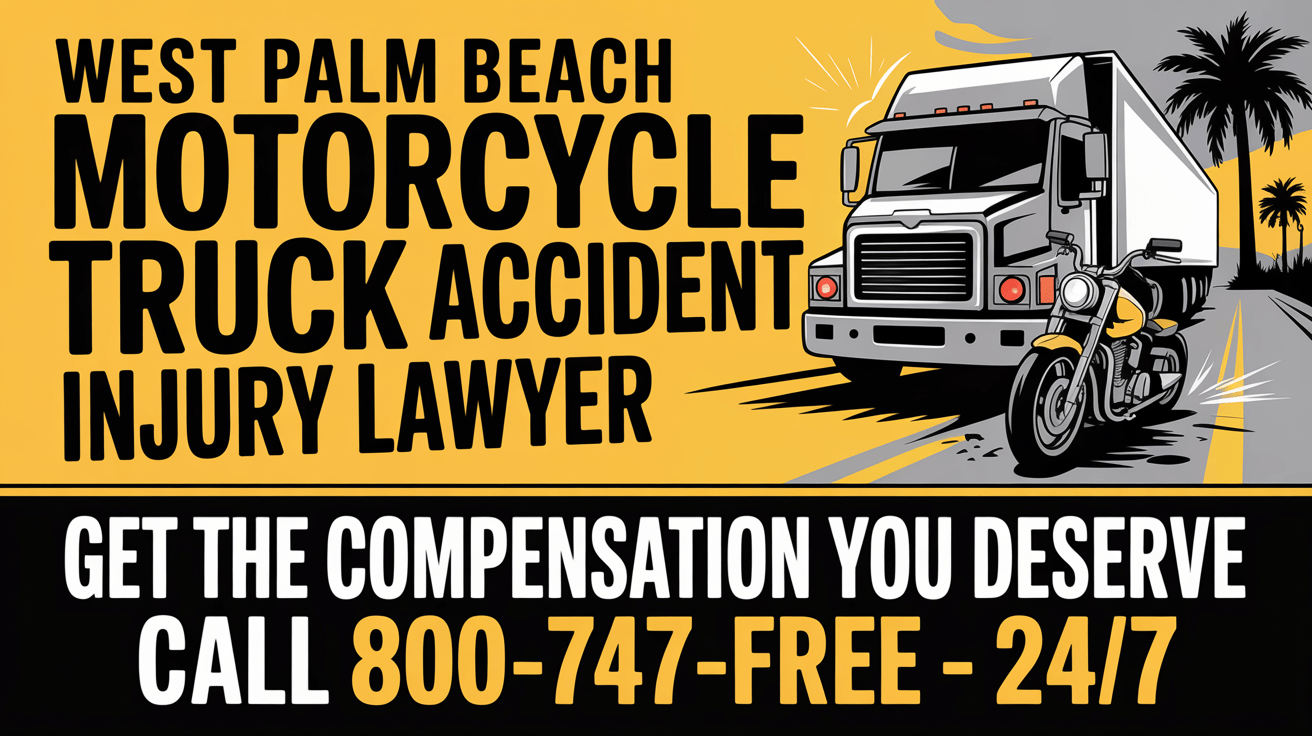 Abogado de Lesiones por Accidentes de Camiones de Motocicletas en West Palm Beach