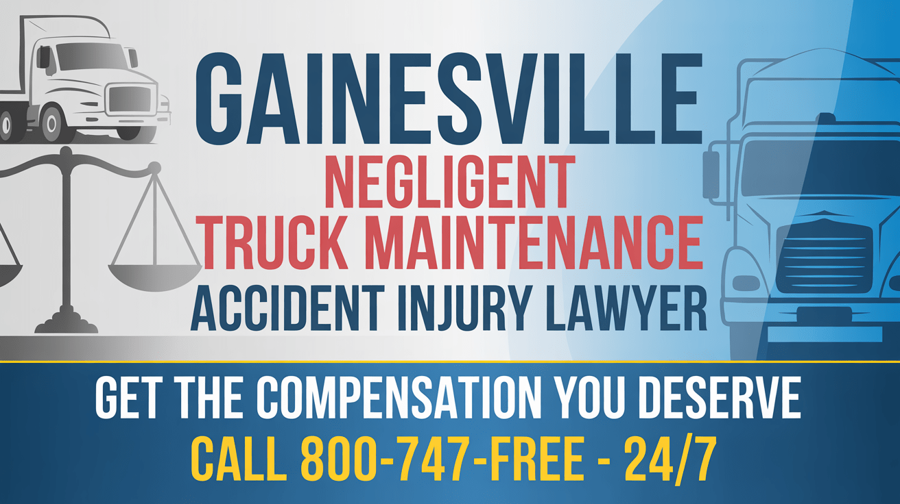 Gainesville Negligent Truck Maintenance Accident Injury Lawyer