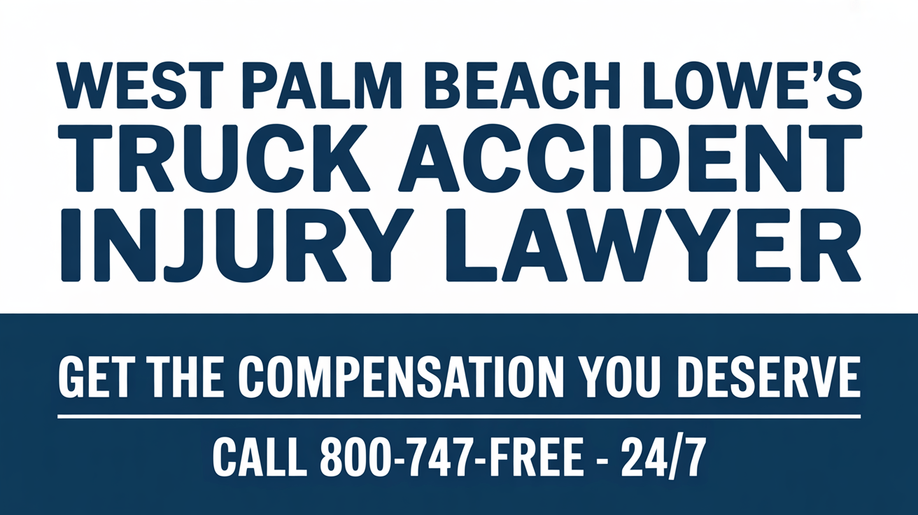 Abogado de lesiones por accidente de camión de Lowe's en West Palm Beach