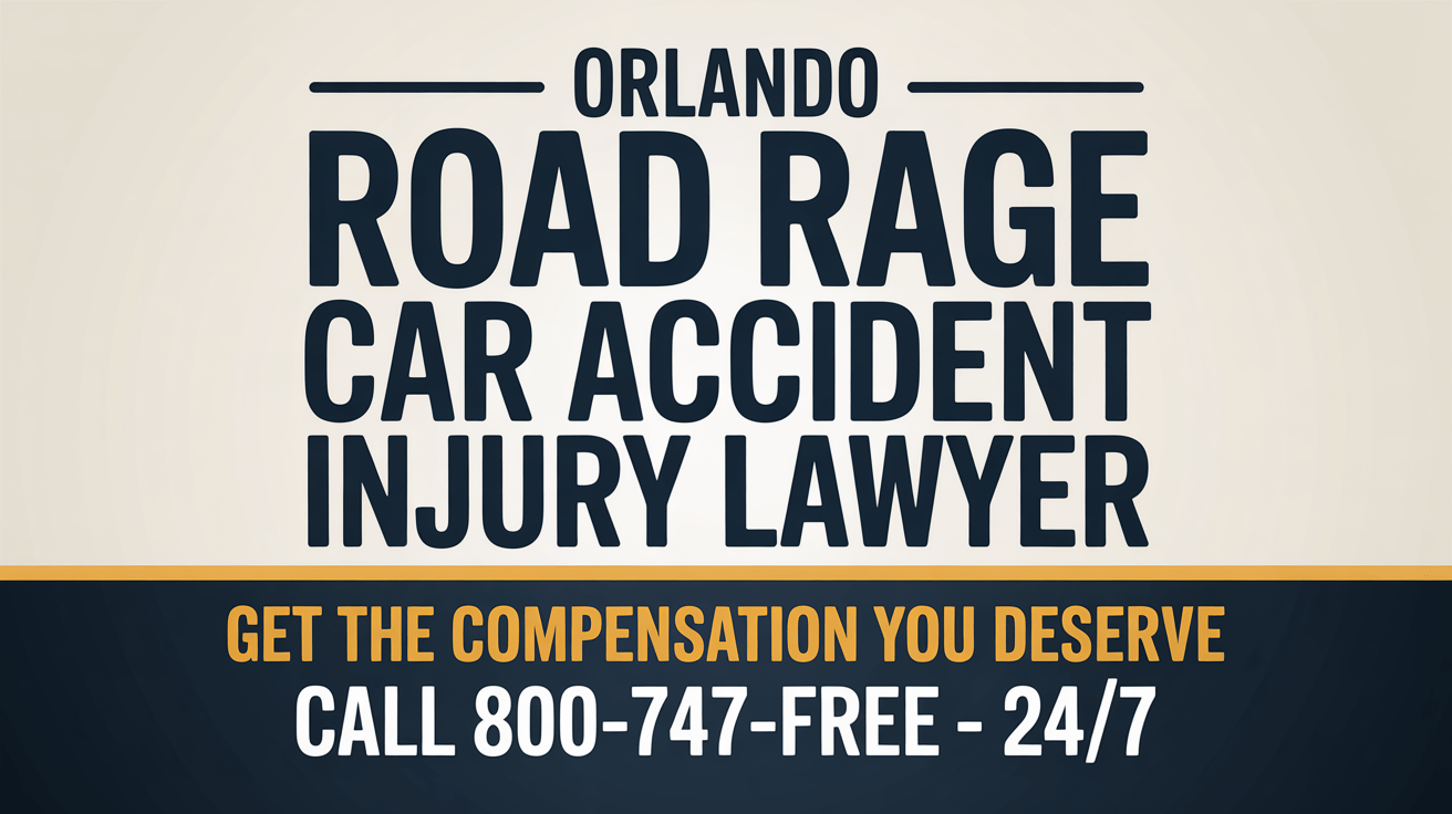 Abogado de lesiones por accidente de automóvil por rabia en la carretera en Orlando
