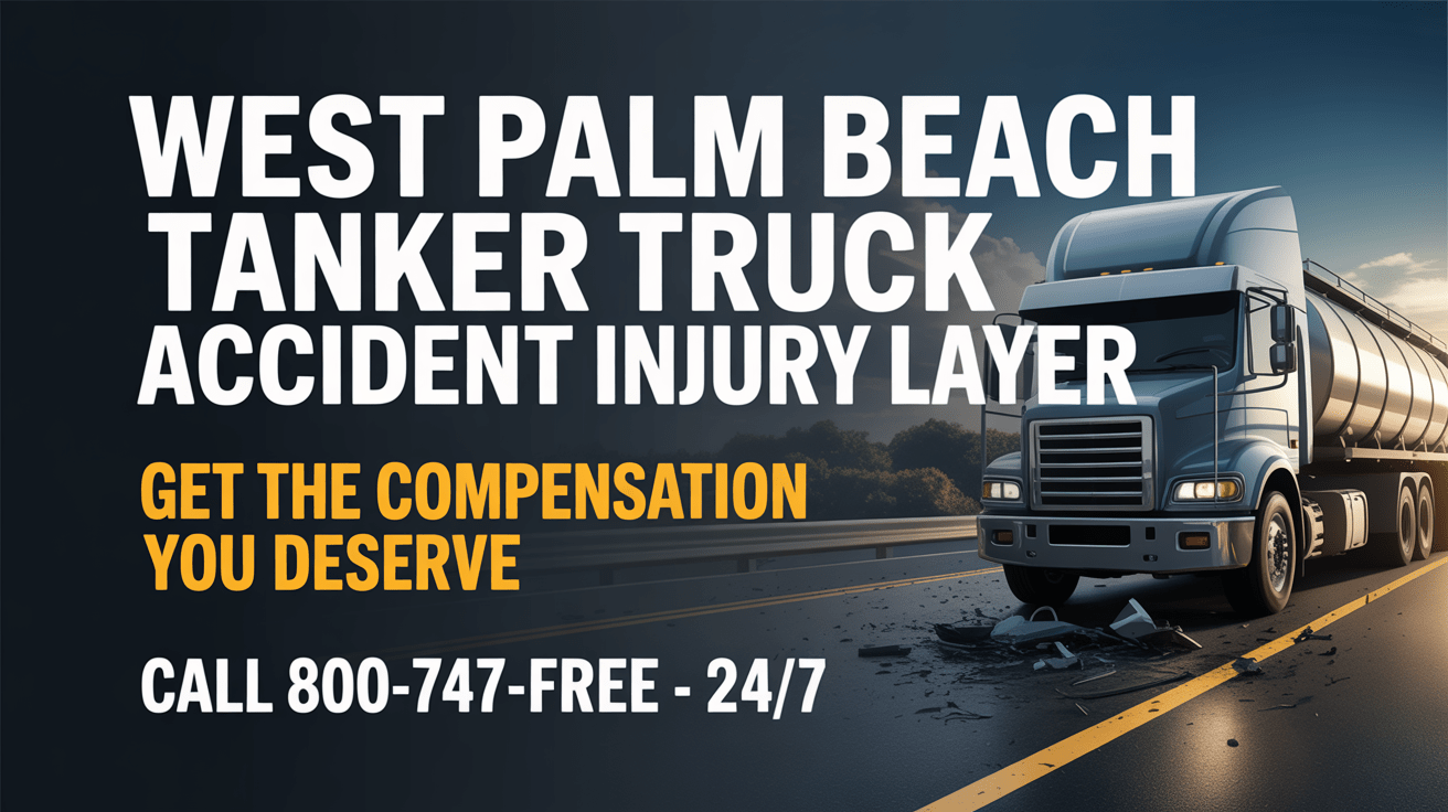 Abogado de Lesiones por Accidentes de Camiones Cisterna en West Palm Beach