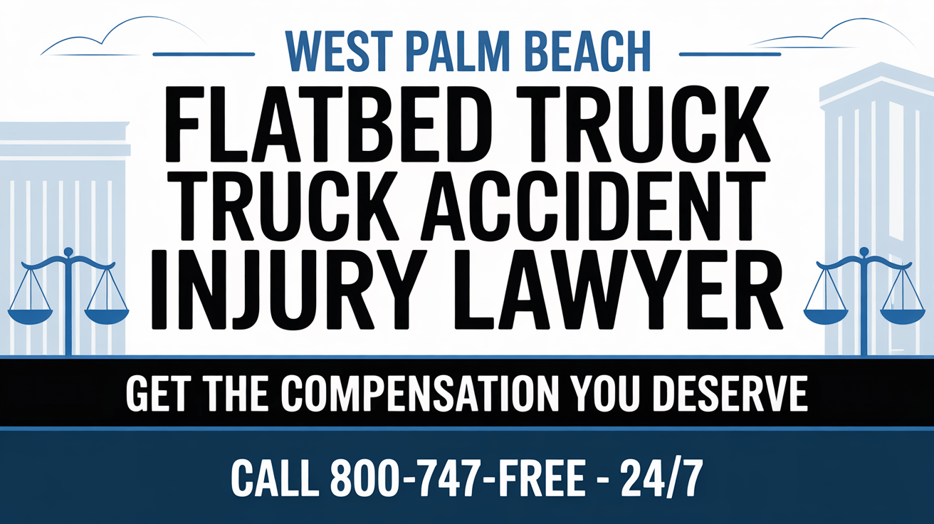 Abogado de Lesiones por Accidente de Camión de Plataforma en West Palm Beach
