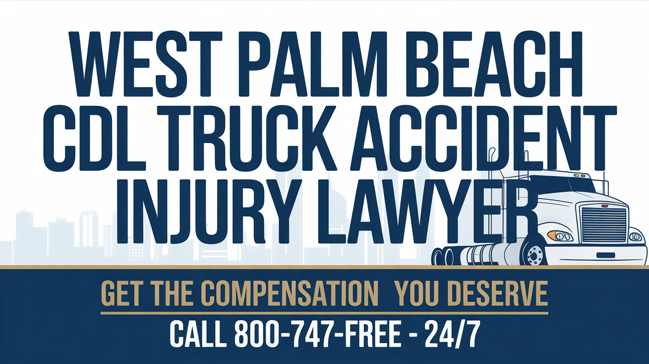 Abogado de lesiones por accidente de camión CDL en West Palm Beach