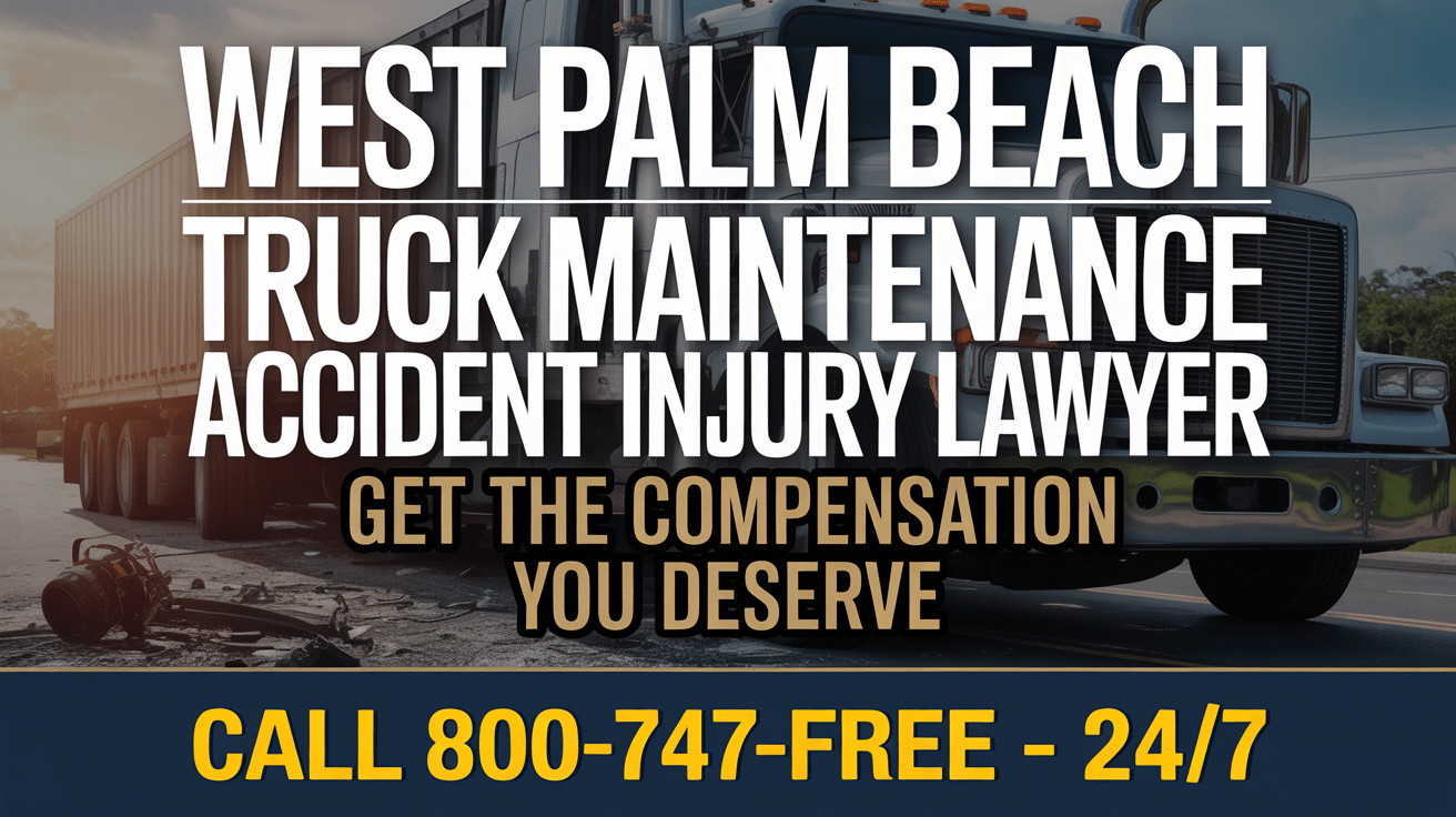 Abogado de lesiones por accidente de mantenimiento negligente de camiones en West Palm Beach