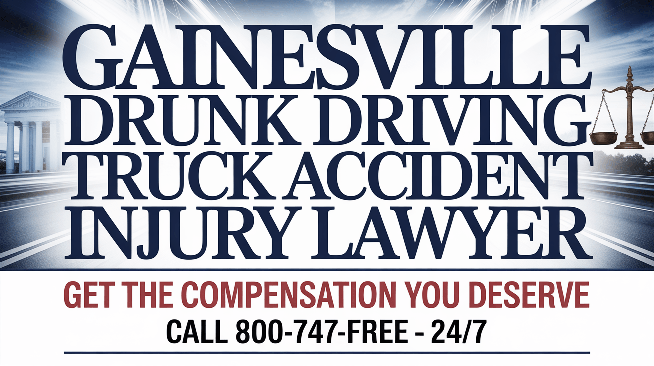Abogado de lesiones por accidente de camión por conducción ebria en Gainesville